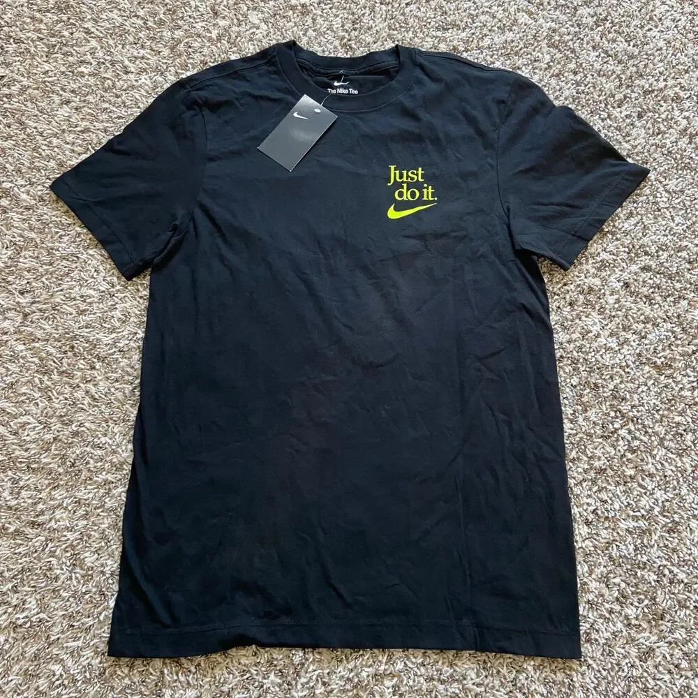 Nike NSW I Won't Win Quietly T-Shirt Men's S Black Training Tee Soft Cotton